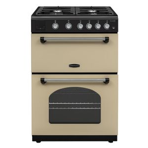 Rangemaster CLA60NGFCR/C Classic 60cm Freestanding Gas Cooker in Cream and Chrome