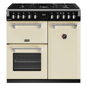 Stoves ST DX RICH D900DF CC Richmond Deluxe 90cm Dual Fuel Range Cooker in Classic Cream