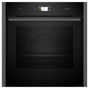 Neff B64VS71G0B N90 Built In Slide & Hide® Pyrolytic Single Oven with Steam in Graphite Grey