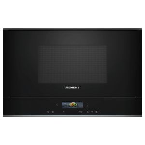 Siemens BF722L1B1B iQ700 Built In 900W Hydrolytic Microwave Oven in Black