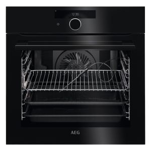 AEG BPK948330B 8000 Built In SenseCook Pyrolytic Single Oven in Black