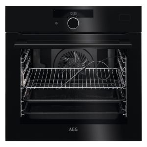 AEG BSK978330B 7000 Series SteamCrisp Built In Pyrolytic Steam Oven in Black