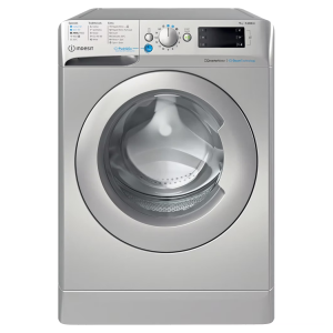 Indesit BWE91496XSVUK Freestanding 9kg 1400rpm Push&Go Washing Machine in Silver