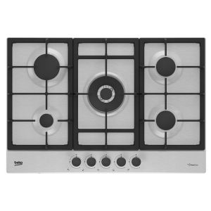 Beko CIHYG32SXE 75cm 5 Zone Gas Hob in Stainless Steel