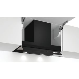 Bosch DBB67AM60B Serie 6 Integrated 60cm Cooker Hood in Black and Clear Glass