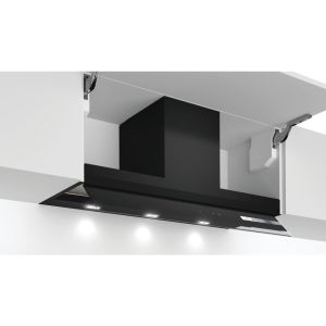 Bosch DBB97AM60B Serie 6 Integrated 90cm Canopy Cooker Hood in Black Glass