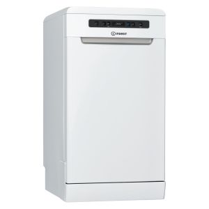 Indesit DSFO3T224ZUKN Freestanding Slimline Dishwasher in White