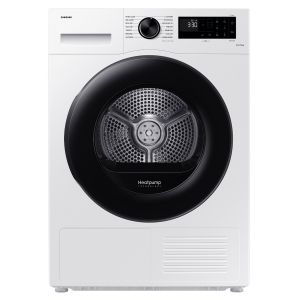 Samsung DV90CGC0A0AEEU Freestanding 9kg OptimalDry™ Heat Pump Tumble Dryer in White