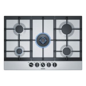 Siemens EC7A5RB90 iQ500 75cm 5 Burner Gas Hob Stainless Steel