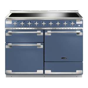 Rangemaster ELS110EISB Elise 110cm Induction Range Cooker in Stone Blue and Chrome