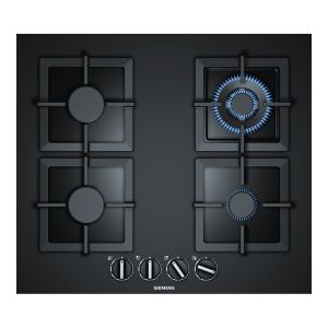 Siemens EP6A6HB20 iQ500 60cm 4 Burner Gas Hob in Black Glass