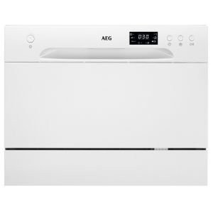 AEG FFB21200CW 6000 Compact Table Top Dishwasher in White