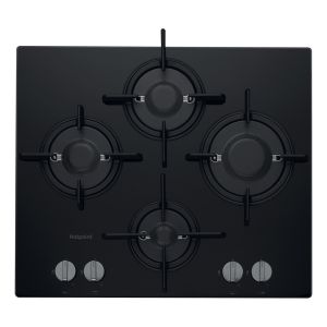 Hotpoint FTGHG641DHBK 60cm Gas Hob Black Glass