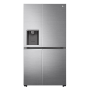 LG GSLV71PZTD NatureFRESH™ Total No Frost American Fridge Freezer in Shiny Steel