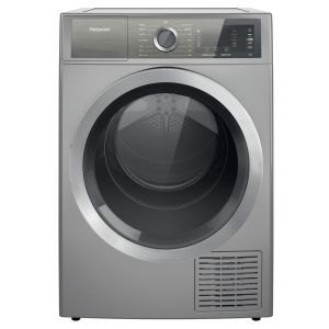 Hotpoint H8D94SBUK Freestanding 9kg Heat Pump Tumble Dryer in Silver