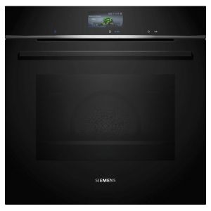 Siemens HB736G1B1B iQ700 Built In Hydrolytic Single Oven in Black