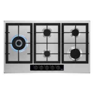 AEG HGB95522YM 90cm Slim 5 Burner Gas Hob in Stainless Steel