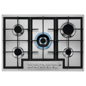 AEG HGX75400SM 3000 Slimline 75cm Speed Burner Gas Hob in Stainless Steel