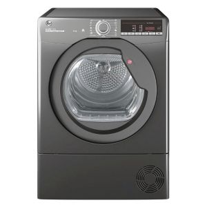 Hoover HLEC8TRGR Freestanding 8kg Condenser Tumble Dryer in Graphite