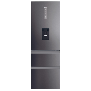 Haier HTW5618EWMP 3D 60 Series 5 Freestanding No Frost 60/40 Fridge Freezer in Dark Inox