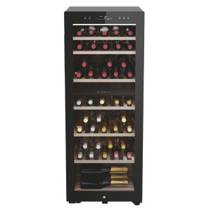 Haier HWS77GDAU1 Wine Bank 50 Series 7 Freestanding Tall Wine Cooler in Black