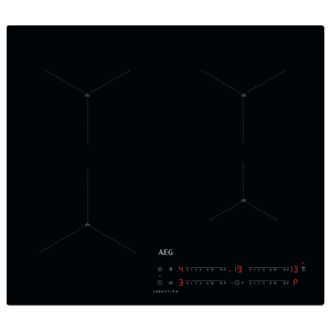 AEG IAX64411CB 7000 SenseBoil® 60cm 4 Zone Black Induction Hob with Hob2Hood®