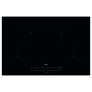 AEG IAX84411CB 7000 SenseBoil® 80cm 4 Zone Black Induction Hob