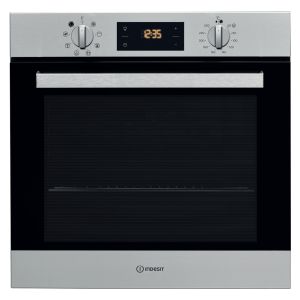 Indesit IFW6340IXUK Built In Click&Clean Single Multifunction Oven in Stainless Steel