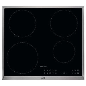 AEG IKB64301XB 60cm Induction Hob Black with Stainless Steel Trim