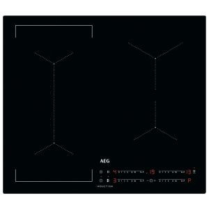 AEG IKX64441CB 6000 60cm Bridge Zone Black Induction Hob with Hob2Hood®