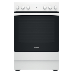 Indesit IS67V5KHW Freestanding 60cm Single Oven Ceramic Hob Cooker in White