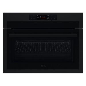 AEG KME768080T 8000 Series Built In CombiQuick Combination Microwave Oven in Matte Black