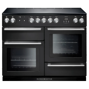 Rangemaster NEX110EICBC Nexus 110cm Induction Range Cooker in Charcoal Black and Chrome