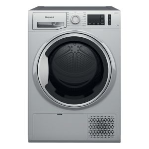 Hotpoint NTM1182SSKUK Freestanding 8kg Heat Pump Tumble Dryer in Silver