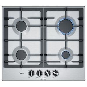 Bosch PCP6A5B90 Serie 6 60cm Gas Hob Stainless Steel