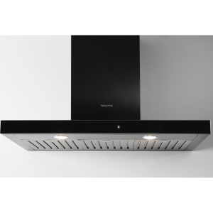 Hotpoint PHBS98CLTDK1 90cm Chimney Cooker Hood in Black