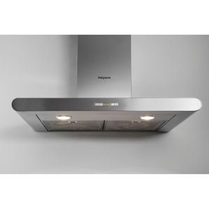 Hotpoint PHC77FLBIX 70cm Chimney Cooker Hood Stainless Steel