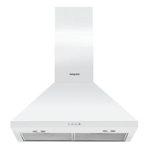 Hotpoint PHPC65FLMX 60cm Chimney Cooker Hood in White