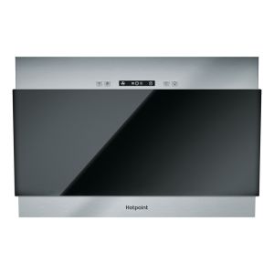 Hotpoint PHVP64FALK 60cm Angled Wall Cooker Hood in Black