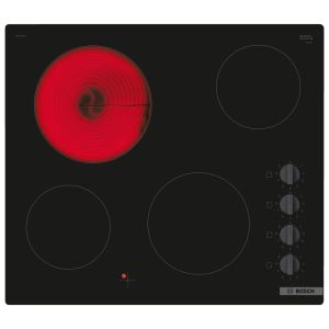 Bosch PKE611CA3E Serie 2 60cm 4 Zone Ceramic Hob with Rotary Controls