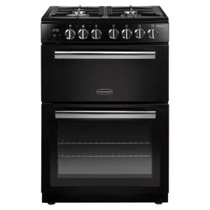 Rangemaster PROPL60DFFBL/C Professional Plus 60cm Dual Fuel Cooker in Black and Chrome