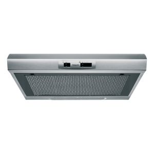 Hotpoint PSLMO65FLSX 60cm Visor Cooker Hood Stainless Steel