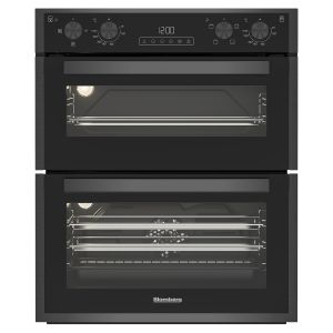 Blomberg ROTN9202DX Built Under Catalytic Double Oven in Dark Steel