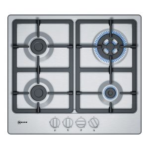 Neff T26BB59N0 N50 60cm 4 Burner Gas Hob in Stainless Steel 