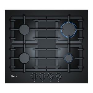 Neff T26CS49S0 N70 60cm 4 Burner Gas Hob in Black Glass