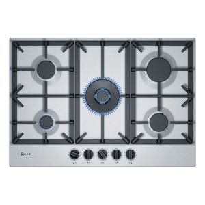 Neff T27DS59N0 N70 75cm 5 Burner Gas Hob in Stainless Steel