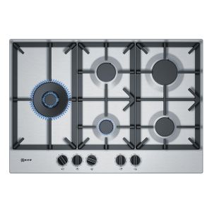 Neff T27DS79N0 N70 75cm 5 Burner Gas Hob in Stainless Steel