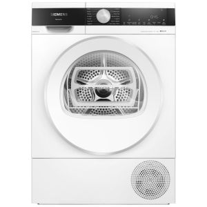 Siemens WQ45G2D2GB iQ500 Freestanding 9kg Heat Pump AutoDry Tumble Dryer in White