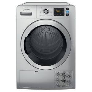 Indesit YTM1182SSXUK Freestanding 8kg Heat Pump Push&Go Tumble Dryer in Silver