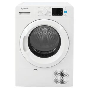 Indesit YTM1192XUK Freestanding 9kg Heat Pump Push&Go Tumble Dryer in White